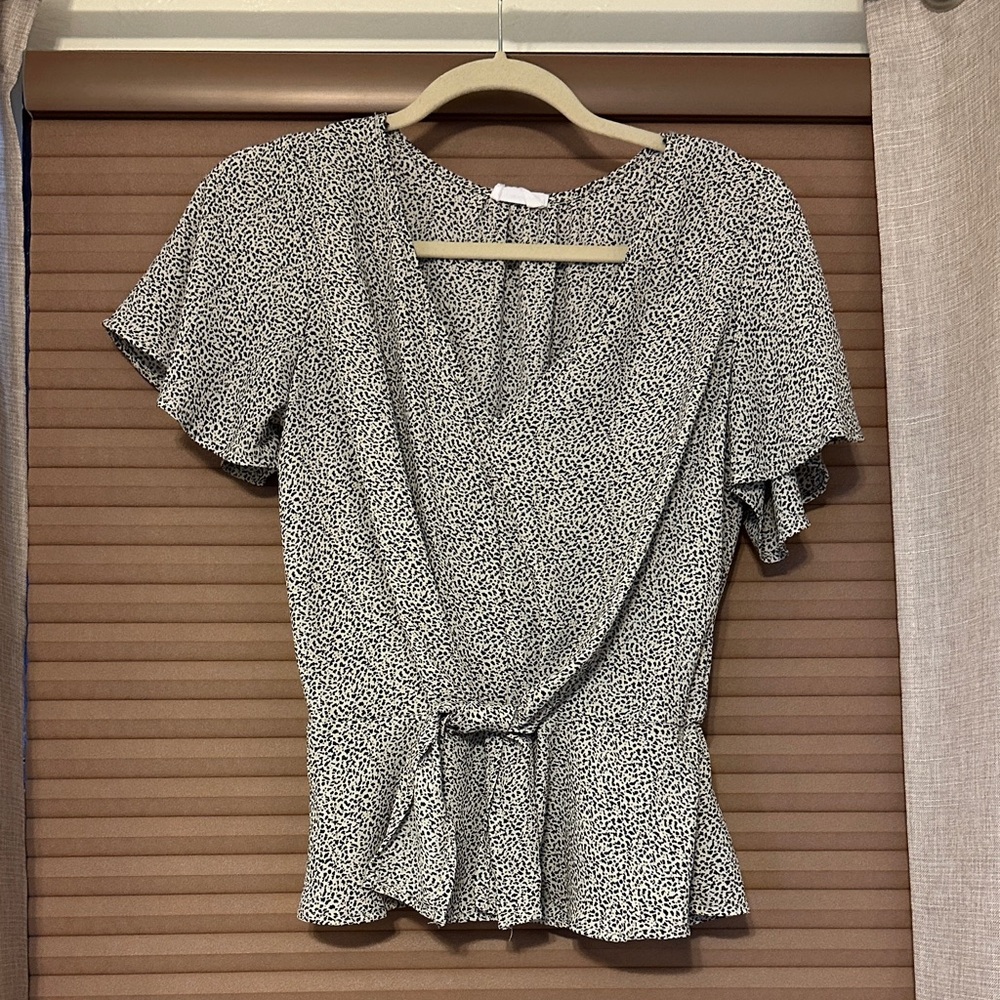 Elegant Black and White Women's Top